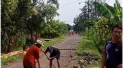 Tanpa Pengalihan Aset,Warga Kedungbondo Ambil Paving Daerah.