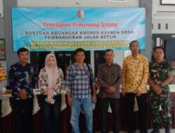 Dua Perusahaan Menangi Lelang Material Proyek BKKD, Pembangunan Jalan Beton Desa Semanding Bojonegoro Siap Dimulai