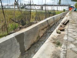 Pemdes Mulyoagung Gercep Perbaiki Irigasi dan TPT Retak Akibat Dampak Banjir