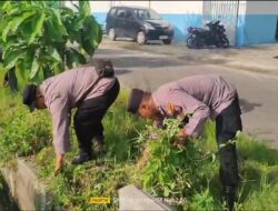 Antisipasi Banjir, Polsek, Koramil, dan Kecamatan Kalitidu Gelar Karya Bakti