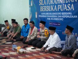Silaturahmi Ramadan, Polres Bojonegoro Gandeng Organisasi Mahasiswa Jaga Kondusivitas