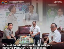 Perkuat Sinergi, Kapolres Bojonegoro Kunjungi Kantor Perhutani KPH Bojonegoro 