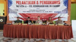 BKP Tingkat Desa Dikukuhkan, Kapolres Bojonegoro Ajak Masyarakat Rawat Kondusivitas