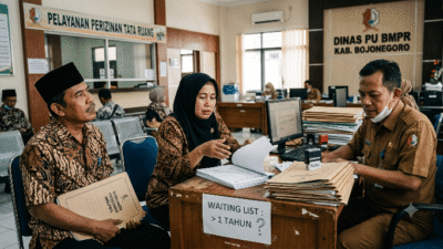 Mengendap Lebih dari Setahun, Pelayanan Perizinan Tata Ruang Dinas PU BMPR Bojonegoro Dipertanyakan Warga