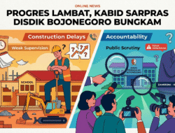 ​Progres Pembangunan Sekolah Lambat, Kabid Sarpras Disdik Bojonegoro Bungkam dan Terkesan Alergi Wartawan