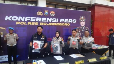 4 Kasus Pidana Diungkap Polres Bojonegoro, Salah Satunya Anak Tega Habisi Ibu Kandung