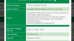 Digugat Warga ke PN Bojonegoro, Kepala Dinas Peternakan dan Perikanan Pilih Bungkam